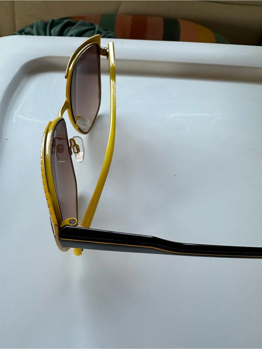Gaga’s Workshop Limited Edition Yellow and Black Sunglasses Barney’s New York